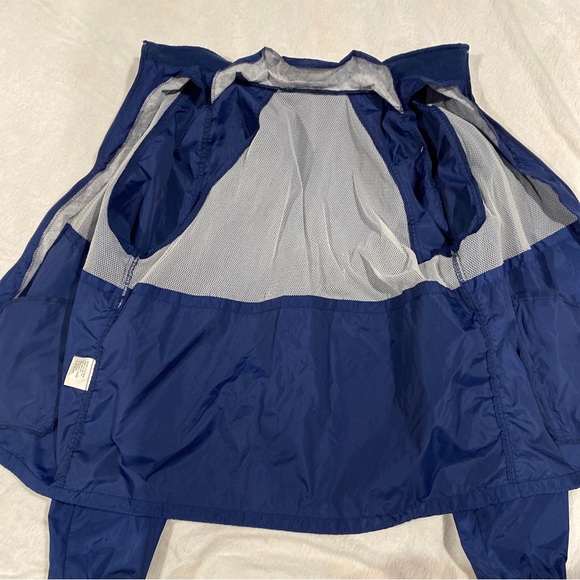 Vintage Eddie Bauer Jacket Mens Size XL Blue Full Zip Waterproof Windbreaker - Picture 6 of 7